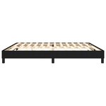 vidaXL Cadre de lit à ressorts noir 200x200 cm tissu