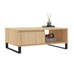 vidaXL Table basse chêne sonoma 90x60x35 cm bois d'ingénierie