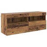 vidaXL Meuble TV mural Bois Ancien 100 x 30 x 40 cm Bois d'ingénierie