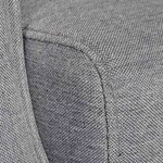 vidaXL Fauteuil gris tissu