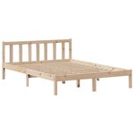 vidaXL Lit bibliothèque sans matelas 140x190 cm bois de pin massif