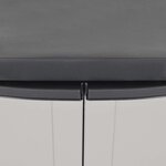 vidaXL Armoire de rangement d'extérieur gris et noir 65x37x85 cm PP