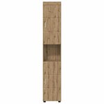 vidaXL Cabinet de salle de bain avec stockage TULUM chêne artisanal