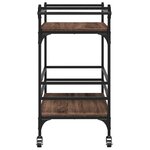 vidaXL Chariot de cuisine chêne marron 82x40x78 5 cm bois d'ingénierie