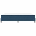 vidaXL Lit à ressorts avec matelas Bleu 160 x 200 cm tissu