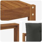 vidaXL Ensemble de canapés d'extérieur 7 Pièces Naturel et Anthracite