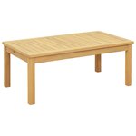 vidaXL Table basse Acacia clair 90 x 50 x 36 cm Bois d'Acacia Massif