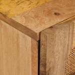 vidaXL Cabinet de chevet Naturel 40 x 33 x 46 cm Bois de mangue massif
