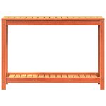 vidaXL Table de rempotage avec étagère cire marron bois massif de pin
