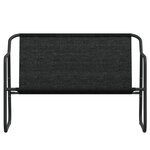 vidaXL Banc de jardin à 2 places avec coussin anthracite acier