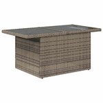 vidaXL Salon de jardin avec coussins 9 Pièces gris résine tressée acacia