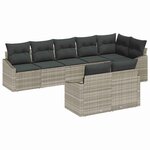 vidaXL Ensemble de salle à manger pour jardin 8 Pièces Gris clair