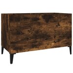 vidaXL Armoire à disques chêne fumé 74 5x38x48 cm bois d'ingénierie