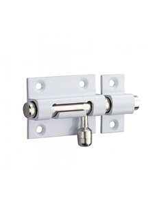 THIRARD - Targette laiton poli blanc pêne Ø 8mm 40x30mm - THIRARD