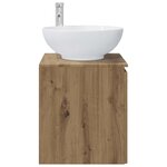 vidaXL Vanité de lavabo mural Chêne artisanal 49 5 x 44 5 x 65 cm