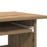 vidaXL Bureau chêne artisanal 80x45x74 cm bois d'ingénierie