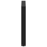 vidaXL Pieds de table à manger en U 2 pièces Noir 90 x (72-73) cm Acier