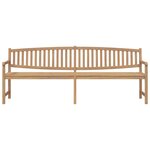 vidaXL Banc de jardin 228x59 5x90 cm bois de teck solide