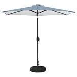vidaXL Parasol de jardin avec lampes LED 270 x 270 cm Polyester