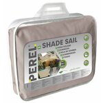 Perel Voile d'ombrage carrée 3 6 m Taupe GSS4360TA