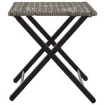 vidaXL Ensemble à manger de jardin 5 Pièces pliable gris résine tressée