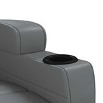 vidaXL Fauteuil inclinable Anthracite Similicuir