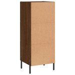 vidaXL Buffet Chêne marron 34 5x34x90 cm Bois d'ingénierie