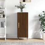 vidaXL Buffet Chêne marron 34 5x34x90 cm Bois d'ingénierie