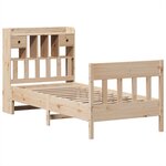 vidaXL Cadre de lit sans matelas 90x190 cm bois de pin massif