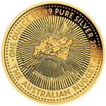 Pièce de monnaie en Argent 1 Dollar g 31.1 (1 oz) Millésime 2026 AUSTRALIAN NUGGET (PRÉCOMMANDE)