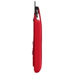 vidaXL Tête de lit suspendue Avec lumière LED Rouge Simili cuir