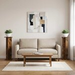 vidaXL Support de Plante 2 pièces Chêne fumé 25 x 25 5 x 80 5 cm