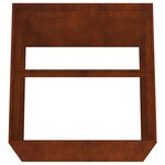 vidaXL Jardinière 80x80x80 cm acier corten