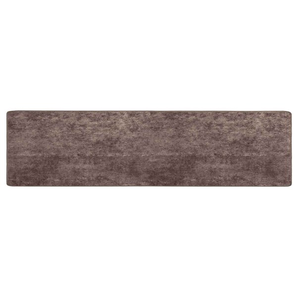 vidaXL Coureur de Tapis MARSA Gris 100 x 400 cm Polyester et PVC