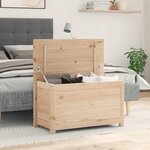 vidaXL Boîte de rangement 80x40x45 5 cm Bois massif de pin