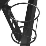 vidaXL Bureau de jeu avec pieds en forme de Y Noir 110x60x75 cm