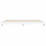 vidaXL Cadre de lit blanc 200x200 cm bois d'ingénierie