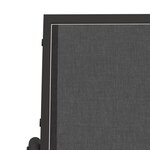 vidaXL Chaise oscillante de jardin noir 61x76x87 cm textilène/acier