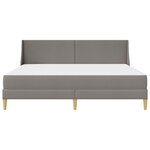 vidaXL Cadre de lit avec matelas avec tête de lit Polyester