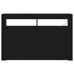 vidaXL Buffet Chêne noir 116 x 30 x 75 cm Bois d'ingénierie