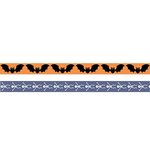 2 Masking tape Halloween 5 m x 15 mm - Chauve-souris et squelette