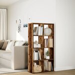 vidaXL Étagère séparatrice de pièce vieux bois 69 5x29x137 5 cm