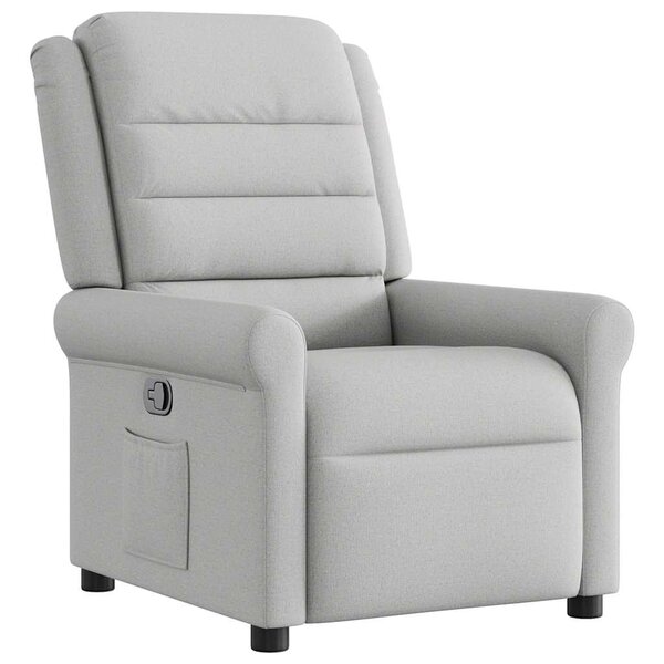 vidaXL Fauteuil inclinable gris nuage tissu