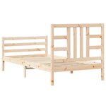 vidaXL Cadre de lit sans matelas 100x200 cm bois massif de pin