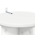 vidaXL Support de Plante 2 pièces Blanc Ø29 5 x 60 cm