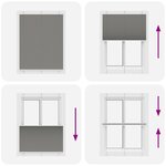 vidaXL Store plissé anthracite 110x100 cm largeur du tissu 109 4 cm