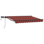 vidaXL Cadre de store manuel avec LEDs 3 x 2 5 m