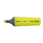 LOT de 12 Marqueur fluorescent Milan - Pointe biseautée 1 - 4 8 mm - Couleur jaune