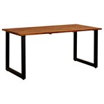 vidaXL Table de jardin et pieds en U 160x80x75 cm Bois d'acacia massif