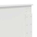 vidaXL Tête de lit Blanc 120 cm Bois d'ingénierie
